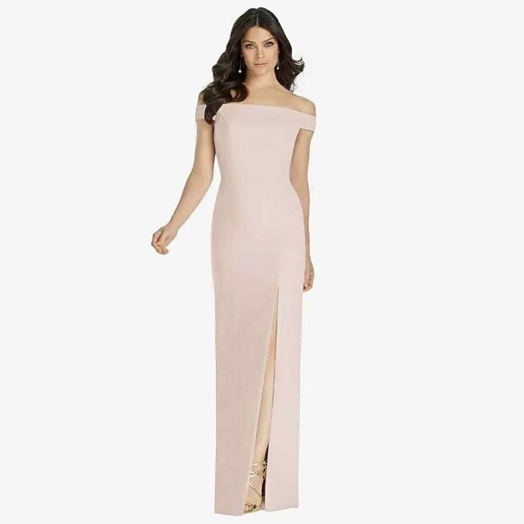 Dessy Collection by Vivian Diamond Cameo Bridesmaid Dress Style 3040 Womens 6 - Picture 11 of 15